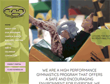 Tablet Screenshot of californiagymnasticsacademy.com